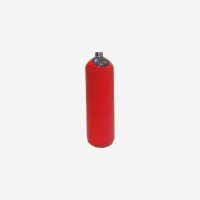 Газовый баллон 2 л стальной бесшовный 150 бар без вентиля, новый, ТР ТС 032 горловина E17 красный / Cylinder 2 liters 150 bar red color neck E17